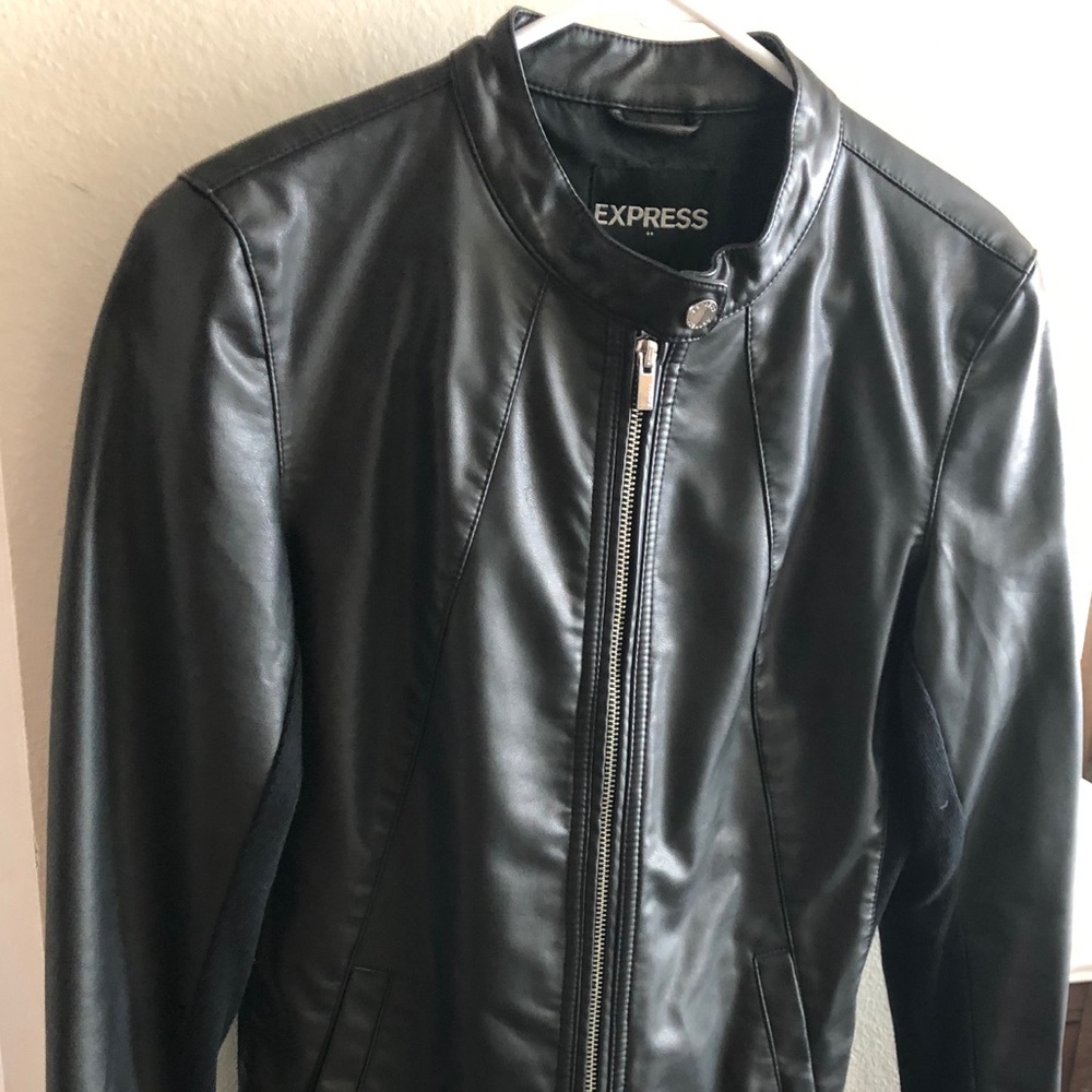 Express Faux Leather Jacket Size SM